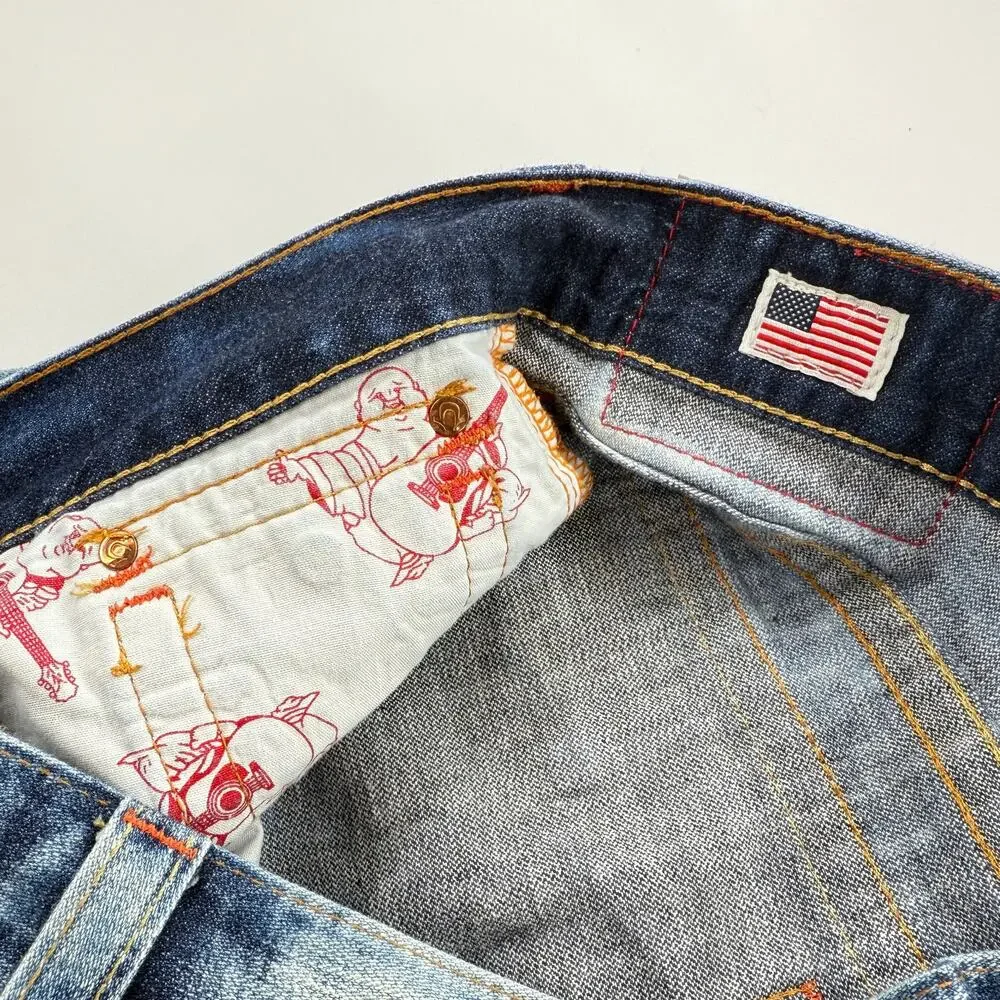 True Religion Blue Straight Men's Jeans - Picture 8 of 10